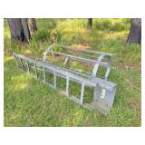 15 ft tall industrial cage ladder 17" wide