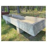 concrete trough 114" x 39" x 9" deep x 2 ft tall