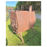 green house wood heater on skids 48"x32x51 H