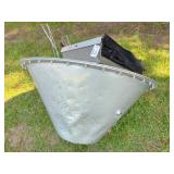 steel scrap metal 4ft down to 1 ft diameter