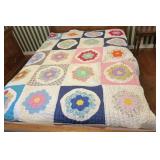 handmade quilt, blankets, misc bedding