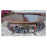 oval coffee table 46 x 28 x 17H