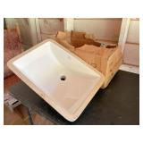 2) porcelain sinks 20.5"x14.75"x7" deep