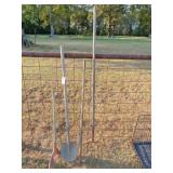 fork, shovel, hoe & sling blade