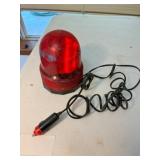 12 V red rotating light