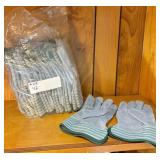 12 pair size  M work gloves