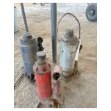 3) bottle jacks: 1) 6-ton & 2) unknown
