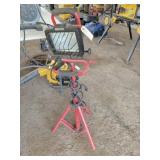 work light on stand