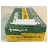 20 rnds  22-250  55gr   PSP