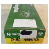 20 rnds  22-250  55gr    Sft Pt