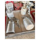 4) paint spray pots