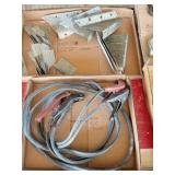 2) boxes: booster cables & construction anchors