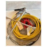 booster cables & tire tool