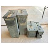4) ammo boxes
