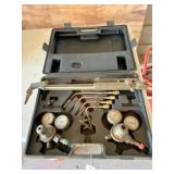 Cutmaster torch, tips, regs, gauges & case