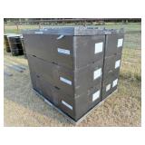 6) Industrial styrofoam storage containers: below