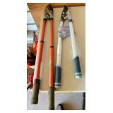 2 ) loppers w  telescoping metal handles