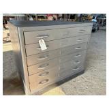 6-drawer map or blueprint file cabinet 37x24x27 H