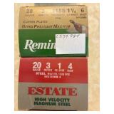 50 rnds 20 ga Estate #4 & Remington #6