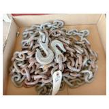 20 ft 3/8 chain w/2 hooks