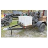 Service trlr w 100gal  fuel tank, air comp, job bx