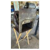 squirrel cage fan on table