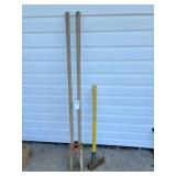 post hole digger & bolting ax