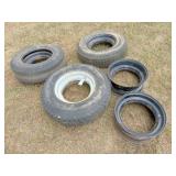 3 mobile home tires & 5 rims