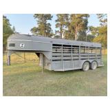 Gooseneck stock trlr 16ft bed, 6 ft neck see info