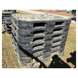 7) plastic pallets - 53 x 53 x 6