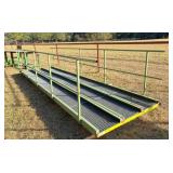 metal walkway / bridge w handrail 20