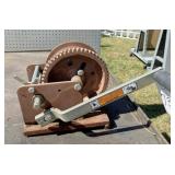 hand crank winch w/nylon strap & hook