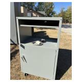 rolling metal cabinet 27 x 24 x 49H