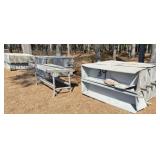 30) locker units in 6 groups of 5 & 1)  work table