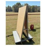 A-frame peg board on wheels 36x68" H