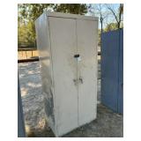 metal 2) door cabinet 36x24x78" H & contents