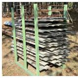 steel rack full of aluminum 48x32x63, aluminum pcs