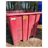 plastic bulk trash can w/sm parts drawers