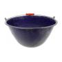 Large Blue Enamelware Wash Tub with Handle