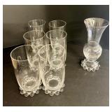 Nine Vtg. Imperial Glass Candlewich Glasses