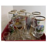 16 Assorted German Adult Beverage Drinkware