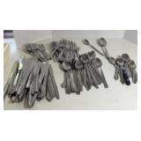 Vintage Mixed Pattern Silverplate Flatware