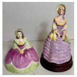 Vtg. Coalport England June and Annette Figures
