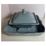 Southern Living Pacific Blue Bowl and Tray