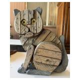 Vintage Wooden Cat