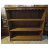 Brown Bookcase w/Scallop Trim - 36"xx37"x11"