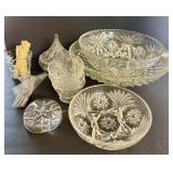 Big Box Lot of Assorted Glassware & Cocktail Forks