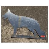 Metal Cutout of a Dog