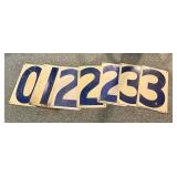 Vintage Metal Gasoline Pricing Signs - 19x12