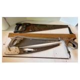Assorted Large Hand Saws